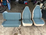 97-02 Jeep Tj Wrangler Oem Sahara Left Right & Rear Seats W/ Brackets Near Mint. Fixed Price $1300.00.