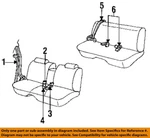 Gm Oem 92-93 Bonneville Rear Seat Belts-retractor Assy 12524226. Fixed Price $204.71.