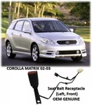 Oem Genuine Corolla Matrix 02-03 Seat Belt Receptacle (lh, Fr) Base Xrs. Fixed Price $50.91.