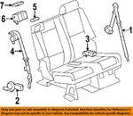 Gm Oem 07-14 Escalade Esv Restraint Systems Rear Seat Belts-buckle End 19121589. Fixed Price $166.32.