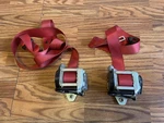 2013-2016 Porsche Cayman Boxster 981 Red Seatbelt Safety Lh Rh Pair. Fixed Price $475.00.