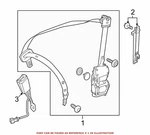 Mercedes Benz Seat Belt Retractor Assembly 204-860-94-85-9C94 Oem. Fixed Price $199.00.