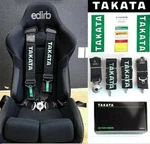 2X Takata Racing Seat Belt Harness 4 Point Snap-on 3" Cam Lock Universal Black. Fixed Price $171.90.