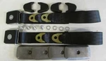 Black Bowtie Lift Buckle Lap Belts+ Deluxe Retrofit KIT:60". Fixed Price $245.00.