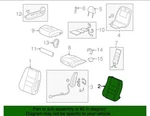 Genuine Seat Back Cover Honda (04815-TA0-A71ZC). Fixed Price $200.00.