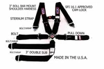Rjs Racing Sfi 16.1 Cam Lock Pt Harness Roll Bar Black Sternum Strap. Fixed Price $219.95.