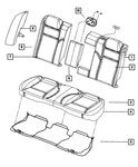 Genuine Mopar Seat Bolster Left 1QU63DX9AD. Fixed Price $110.96.