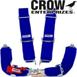 Crow Enterprizes Quick Release Blue Seat Belt 3 Inch Lap Shoulders 4 Pt.. Fixed Price $157.81.