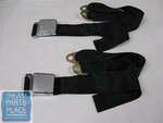 1958-62 Gm Aluminum Lift Latch Lap Seat Belts Black 1806 Pair. Fixed Price $99.99.