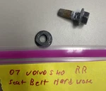 2004-2007 Volvo S40 Right Rear Passenger Side Seat Belt Bolts. Fixed Price $14.95.