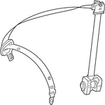 Genuine Mercedes-benz Oe Seat Belt 204-860-94-85-9C94. Fixed Price $578.15.