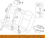 Gm Oem 14-17 Caprice Restraint Systems Rear Seat Belts-center Assy 19301665. Fixed Price $227.25.