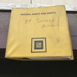 1989 Pontiac Service Bulletins - Yellow Material Safety Data Sheets Binder Gm. Fixed Price $45.00.