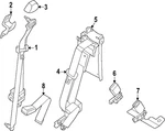 New Genuine Nissan Belt Assy-rear Seat Buckle,rh Oe 888429BU9A. Fixed Price $105.57.