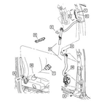 For Chrysler Aspen 07-09 Mopar 1FS68BD1AC Passenger Side Seat Belt Anchor Cover. Fixed Price $22.12.