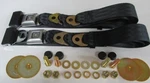 Classic Musclecar Seat Belt Set Black For Gm Complete W/mounting Kit, 74". Fixed Price $175.00.