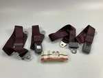 (2) Safetboy STBSB2LSBG 2-POINT Push Button Buckle Lap Seat Belts Burgundy Color. Fixed Price $31.45.