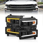 Anzo Led Projector Headlight With Bar For Chevrolet Silverado 1500. Fixed Price $539.50.