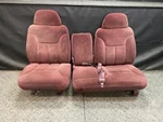 1998 Chevy K1500 Front Split Bench 60-40 Seats Ruby Red 79I. Fixed Price $600.00.