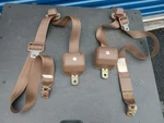 84-88 Toyota Pickup Truck Brown Belt Pair Standard Cab Bucket Seats Std. Fixed Price $185.00.