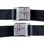 Scott Drake Sb-mr-h Seat Belt Set With Mustang Emblem Maroon Pair. Fixed Price $137.95.