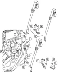 Genuine Mopar Buckle Half Seat Blt 5KC531D5AE. Fixed Price $164.70.