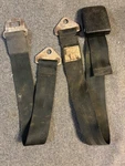 1965 66 67 Ford Mustang Cougar Torino Thunderbird Black Front Seat Belt. Fixed Price $25.00.