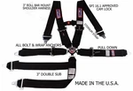 Rjs Racing Sfi 16.1 Point Cam Lock Roll Bar Chest Strap Seat Belt Black. Fixed Price $199.95.