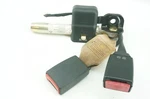 Mercedes C240 01-05 Rear Center Right Dual Seat Belt Buckle Java 2038600269. Fixed Price $43.13.