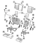 Genuine Mopar Headrest Retractor 68003015AA. Fixed Price $149.94.