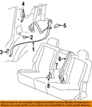 Chrysler Oem 04-09 Aspen Rear Seat Belts-center Buckle 5JA521D5AC. Fixed Price $39.10.