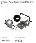 Motorcraft Oem Engine Water Pump 3 Bolt Pulley Flange Ford PW-575. Fixed Price $125.00.