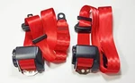 2 New Indian-red Porsche 986 , Boxster 97 -01 Trw / Repa Seat Belt Germany. Fixed Price $235.00.