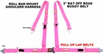 Buggy Belt Bolt Roll Bar Mount Seat 4 Point 2" Racing Harness Hot Pink. Fixed Price $76.95.