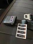 Kaiser Era '60'S To Early '70'S "jeep" Seat-belt Label Wagoneer Cj (3). Fixed Price $20.00.
