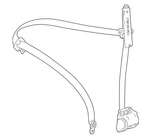 Bmw Front Rh Seat Belt Assy 72-11-8-201-012 For 320I, 323I, 325I & More. Fixed Price $154.84.