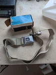 Nos Gm Gold Deluxe Belt 1974 1975 Chevrolet Olds Pontiac Buick? Rear Seat?. Fixed Price $80.00.