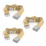 Jeep Willys 1944 - 1952 Airplane 2PT Tan Lap Bench Seat Kit 3 Belts. Fixed Price $124.50.