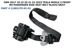2017-2023 Tesla Model Front Right Side Seat Belt Black 1081279-01-H. Fixed Price $60.00.