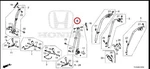 Honda Left Front Seat Belt Outer NH836L 2018-2021 Accord Oem# 04818-TVA-A00Z. Fixed Price $216.70.