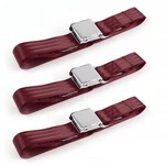 Vw Type 1968 - 1983 Airplane 2PT Burgandy Lap Bench Seat Kit Belts. Fixed Price $124.50.