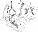 Genuine Gm Center Seat Belt 88951570. Fixed Price $121.49.