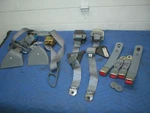1982-92 Camaro Firebird Lite Grey Seat Belt Set Retractors Buckles Front Rear Gm. Fixed Price $519.95.