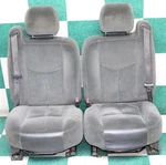 05' Gm Truck *wear* Gray Cloth Manual Driver Passenger Front AN3 Seats Pair 2X. Fixed Price $1033.59.