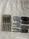 Mopar 1971 Dart Swinger Bucket+bench Seat Medallions 8 Complete Set Fasteners. Fixed Price $300.00.