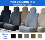 Plush Velour Seat Covers For 2001-2005 Bmw 325I. Fixed Price $205.00.