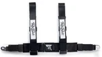 Universal 4 Point Harness Seat Belt With Chrome Push Button Buckle - Black. Fixed Price $158.99.