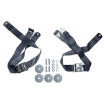Scott Drake Seat Belt Blue With Tri-bar Running Horse Emblem Pair Mustang 65-73. Fixed Price $137.95.