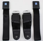For 1967-69 Camaro Firebird Black Lap Retractable Front Set. Fixed Price $385.00.