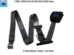 F3UZ16611B68F 92-96 Ford E150 E250 E350 Van Pass Bench 3/4 Row Right Seatbelt. Fixed Price $79.00.